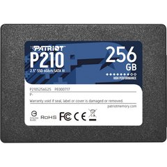 256GB Patriot Твердотельный накопитель SSD 2.5" P210 SATA3 P210S256G25