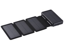 Зовнішній акумулятор (Power Bank) 2E Solar 20000мА·год, вбудований LED-ліхтар, чорний 2E-PB2013-BLACK