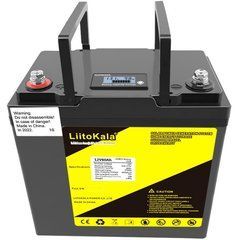 12V 60Ah Акумулятор для ДБЖ/інвертора LiitoKala LiFePO4 12V 60Ah LCD