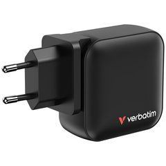 Мережевий зарядний пристрій Verbatim Mini GaN 165 Вт,4 порта (3xUSB-C/1xUSB-A) 32216