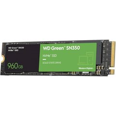 960GB WD Твердотельный накопитель SSD M.2 Green SN350 NVMe PCIe 3.0 4x 2280 TLC WDS960G2G0C