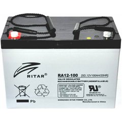 12V 100Aч Акумуляторна батарея для ДБЖ Ritar RA12-100