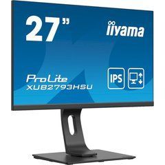 Монiтор IIYAMA 27" ProLite XUB2793HSU-B4 FHD,16:9,IPS,4мс,75 Гц,1xVGA,1xHDMI,1xDP,2xUSB 3.0,SP,регульована підставка XUB2793HSU-B4