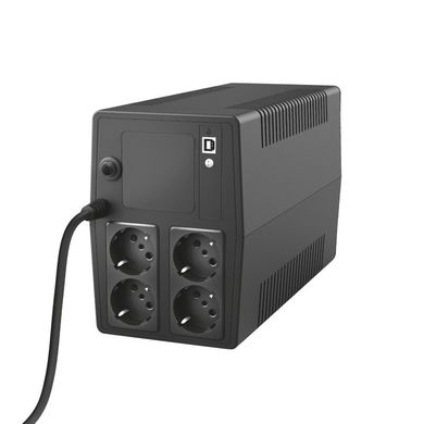 1000VA ДБЖ Trust Paxxon 1000ВА /600 Вт, UPS with 4 standard wall power outlets BLACK 23504