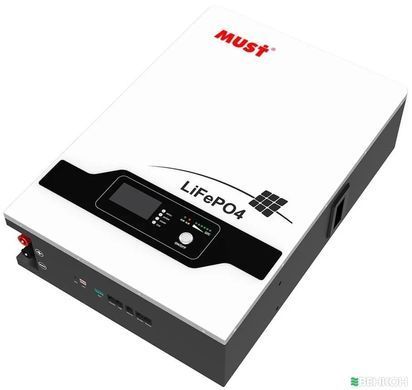 25.6V 100Ah Зовнішня батарея для ДБЖ/інвертора MUST LiFePO4 2.56kWh LP16-24100