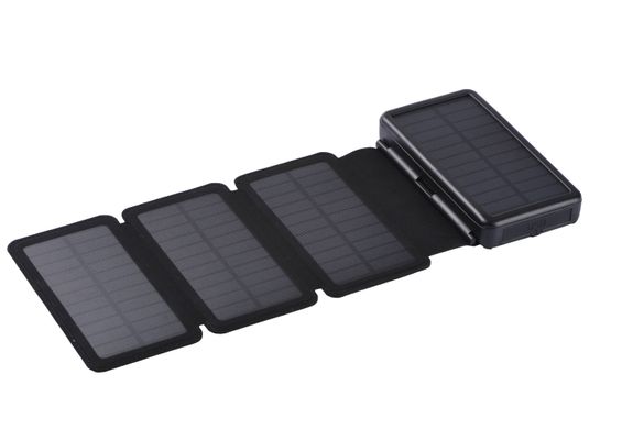 Зовнішній акумулятор (Power Bank) 2E Solar 20000мА·год, вбудований LED-ліхтар, чорний 2E-PB2013-BLACK