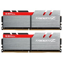DDR4 3200 16G (2x8G) Память G.Skill Trident Z Silver RED 1.35V CL16 (box) F4-3200C16D-16GTZB