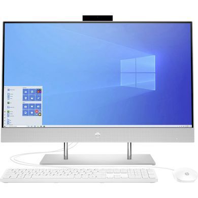 Персональний комп'ютер-моноблок HP All-in-One 27-dp0050ua 27FA/R5 4500U/8/256 SSD/UMA/NoODD/KM/W10SL/Natural Silver 429U8EA