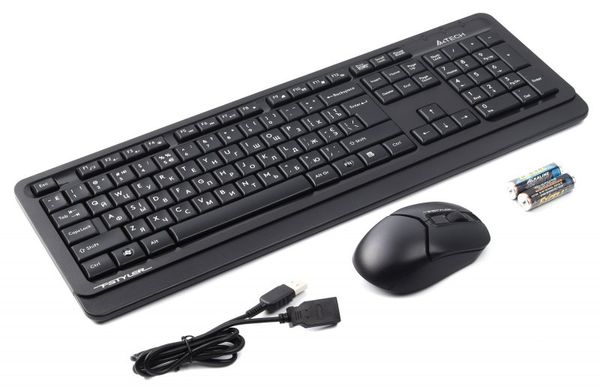Комплект: клавіатура і миша A4Tech Fstyler FG1012 Wireless Black