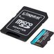 MicroSDXC 128GB Карта памяти Kingston U3 Canvas Go! Plus 170R/90W + adapter SDCG3/128GB