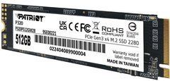 512GB Накопичувач SSD Patriot P320 M.2 2280 PCIe 3.0 x4 NVMe 3D NAND P320P512GM28і