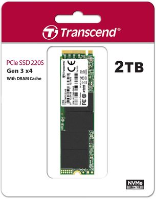 2TB Накопичувач SSD Transcend M.2 PCIe 3.0 MTE110 TS2TMTE110S