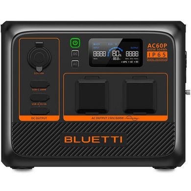 Зарядна станція Bluetti AC60P 504Wh 140000mAh, 600W PB931330