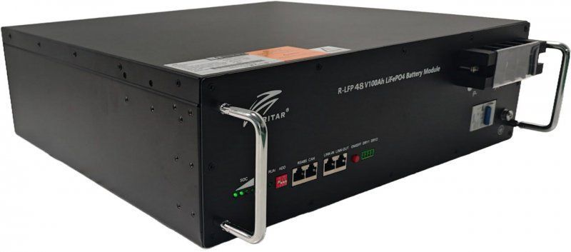 48V 100Ah Зовнішня батарея для ДБЖ/інвертора Ritar 19" літієва LiFePo4 R-LFP48V100Ah