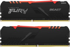 DDR4 3600 32GB (2x16GB) Пам'ять до ПК Kingston Fury Beast RGB KF436C18BBAK2/32