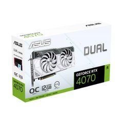 Вiдеокарта ASUS GeForce RTX 4070 DUAL-RTX4070-O12G-WHITE GDDR6X 90YV0IZ4-M0NA00