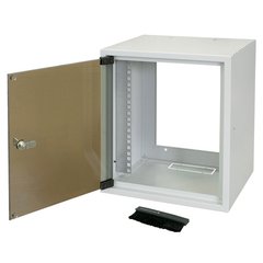 10" Шкаф ZPAS 7U глубина 260мм. стеклянная дверь WZ-3661-01-02-011