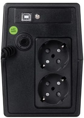 800VA ДБЖ Prologix 800 (PLPU800VA2LED), Lin.int., AVR, 2 x євро, USB