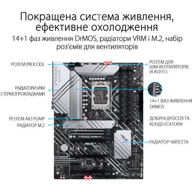 Материнcька плата ASUS PRIME Z690-P s1700 Z690 4xDDR5 M.2 HDMI-DP ATX PRIME_Z690-P