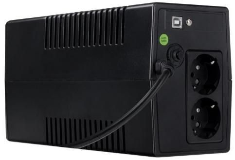 800VA ДБЖ Prologix 800 (PLPU800VA2LED), Lin.int., AVR, 2 x євро, USB