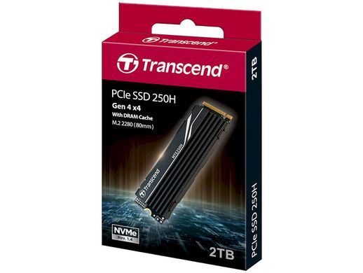2TB Накопичувач SSD Transcend M.2 PCIe 4.0 MTE250H + радіатор TS2TMTE250H