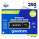 256GB Твердотільний накопичувач SSD Goodram PX600 M.2 NVMe PCIe 4.0 2280 SSDPR-PX600-250-80