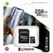 MicroSDXC 256GB Карта памяти Kingston C10 UHS-I Select 100R + adapter SDCS2/256GB