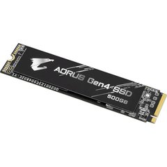500GB Gigabyte Твердотельный накопитель SSD M.2 AORUS PCI-Exp4.0 x4 R/W UpTo 5000/2500Mb/s GP-AG4500G