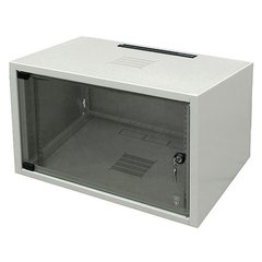 19" шкаф ZPAS 6U, глуб. 400 мм., серый цвет WZ-3504-01-01-011