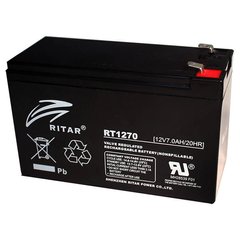 12V 7Aч Аккумулятор для ИБП Ritar RT1270