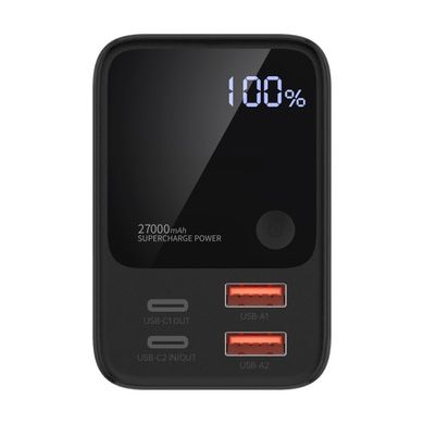 Зовнішній акумулятор (Power Bank) Choetech B635 27000 mA, QC/PD 222,5 Вт, чорний B635-BK