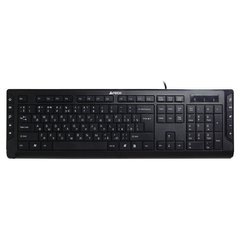 Клавiатура A4 Tech KD-600 X-Slim,мультимедийная,black,USB