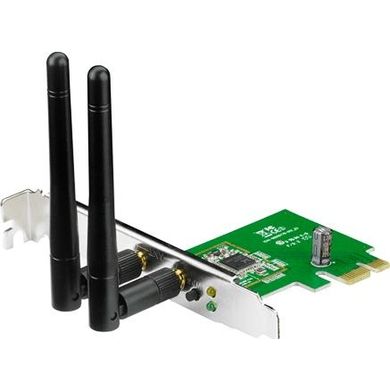 ASUS PCE-N15 Wi-Fi Сетевой адаптер беспроводный PCI-E, 802.11n, 300Mbps 90-IG1U003M00-0PA0-