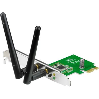 ASUS PCE-N15 Wi-Fi Сетевой адаптер беспроводный PCI-E, 802.11n, 300Mbps 90-IG1U003M00-0PA0-