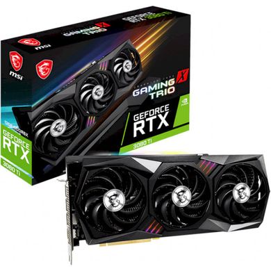 Відеокарта LHR! MSI NVIDIA RTX 3080 TI GAMING X TRIO 12GB/GDDR6X 912-V389-076