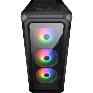 ATX без БЖ Корпус геймерський Cougar Archon 2 RGB стекло 2*3.5"+3*2.5", 3*120mm ARGB Fan Pre-installed, ATX/mATX/mini-ITX Archon 2 RGB (Black)