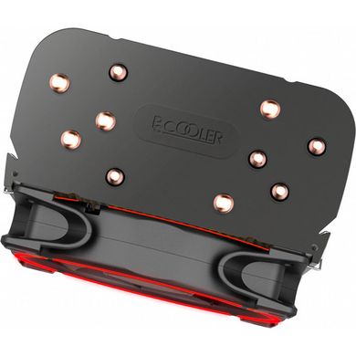 Процесорний кулер PCCooler універсальний Red lighting, TDP 240 Вт, высота 152 мм, Hydraulic bearing GI-H58U CORONA R
