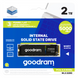 2TB Твердотільний накопичувач SSD Goodram PX600 M.2 NVMe PCIe 4.0 2280 SSDPR-PX600-2K0-80