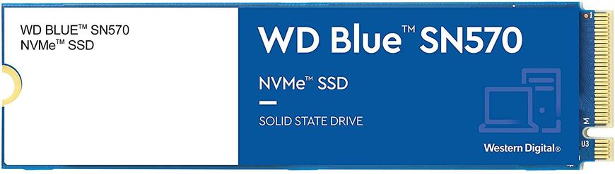 2TB Накопичувач SSD WD M.2 PCIe 3.0 Blue SN570 WDS200T3B0C