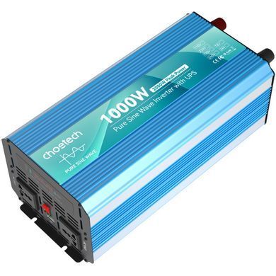 Перетворювач (інвертор) DC-AC Choetech INV-C1000WUPS-EU з зарядкою