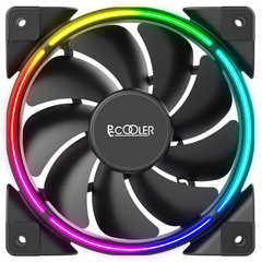Вентилятор для корпусу PCCooler 120 mm RGB, Hydraulic Bearing, 4Pin (120x120x25мм) CORONA RGB