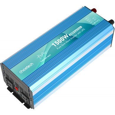 Перетворювач (інвертор) DC-AC Choetech INV-C1500WUPS-EU з зарядкою