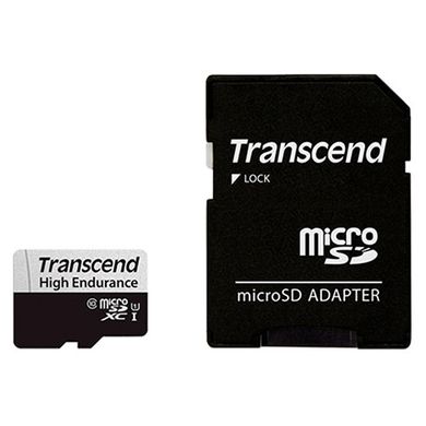 MicroSDXC 64GB Карта памяти Transcend C10 UHS-I U1 High Endurance (85TB) TS64GUSD350V