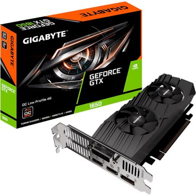 Відеокарта Gigabyte GeForce GTX1650 OC 4GB DDR6 Core:1620MHz Memory: 12000MHz Support Low Profile GV-N1656OC-4GL