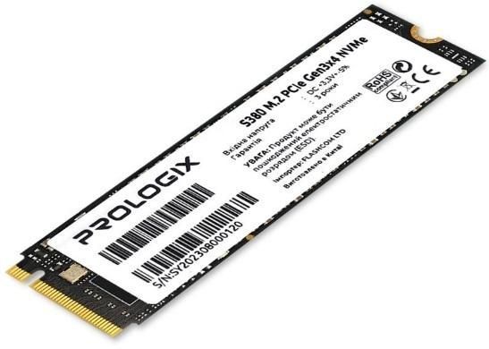 256GB Накопичувач SSD Prologix S380 M.2 2280 PCIe 3.0 x4 NVMe 3D TLC PRO256GS380