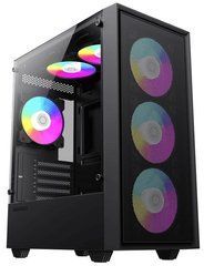 mATX без БЖ Корпус GAMEMAX Storm Black закалене скло
