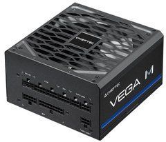 850W Блок живлення CHIEFTEC Vega M 90%, 80+ Gold, 135мм FDB, 1xMB 24pin(20+4), 2xCPU 8pin(4+4), 3xMolex, 6xSATA, 4xPCIe 8pin(6+2), 1xPCIe GEN5 16pin, Fully PPG-850-C