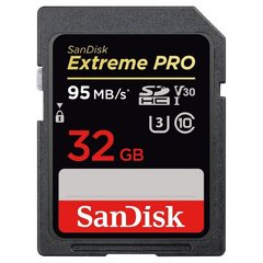 SDHC 32GB Карта памяти SanDisk V30 UHS-I U3 R95/W90MB/s 4K Extreme Pro SDSDXXG-032G-GN4IN