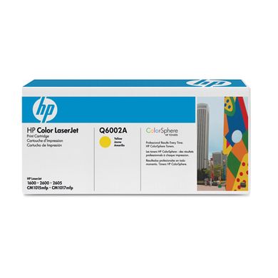 Картридж HP CLJ1600/ 2600 yellow Q6002A
