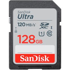 SDXC 128GB Карта памяти SanDisk C10 UHS-I R120MB/s Ultra SDSDUN4-128G-GN6IN